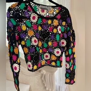 Vintage 90’s  Contempo casuals.. crocheted faded a little bit